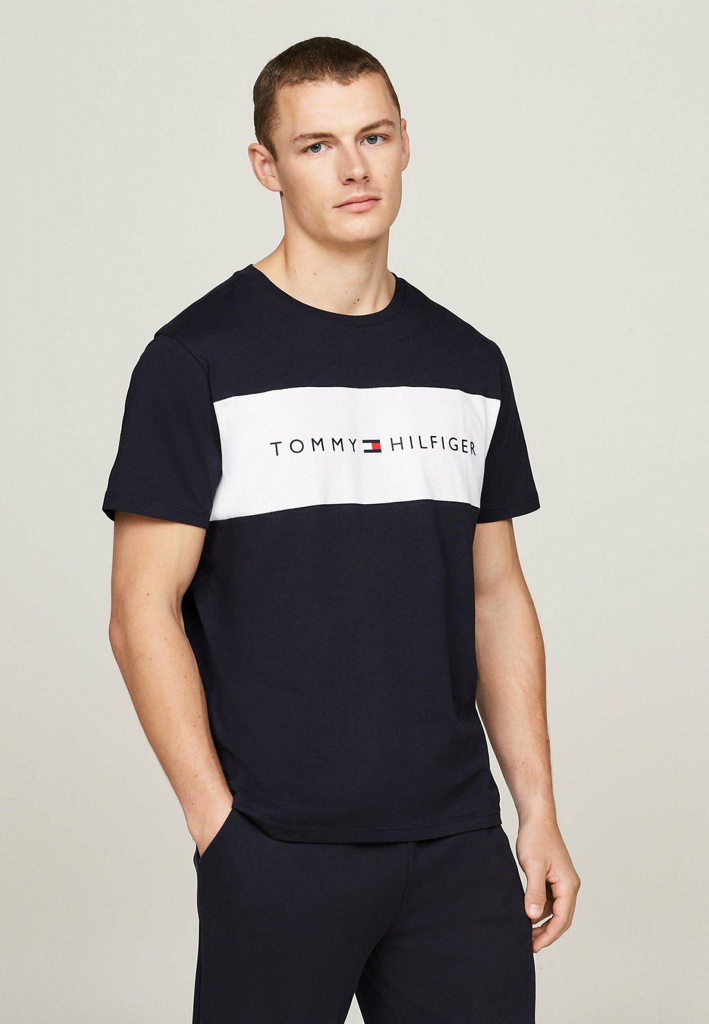 

Верх пижамы ORIGINAL COLOUR-BLOCKED Tommy Hilfiger, темно-синий