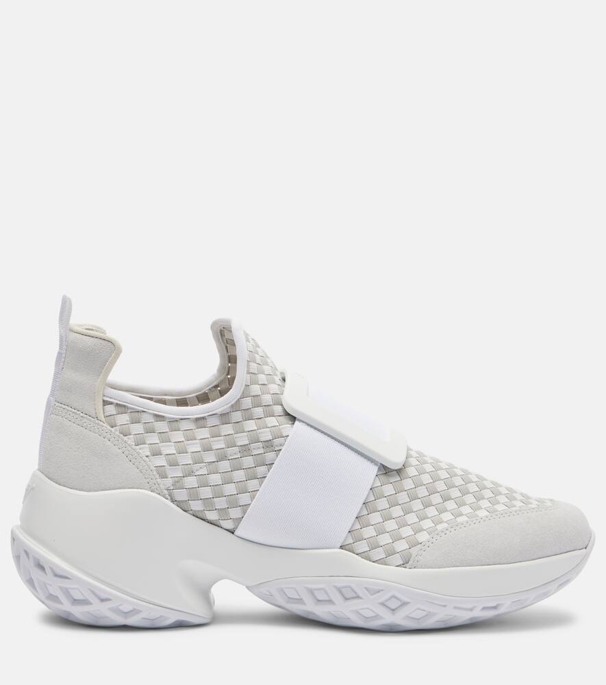 Viv' Run кроссовки из текстиля Roger Vivier, B012(Bianco Sporco)+1487 — фото 4