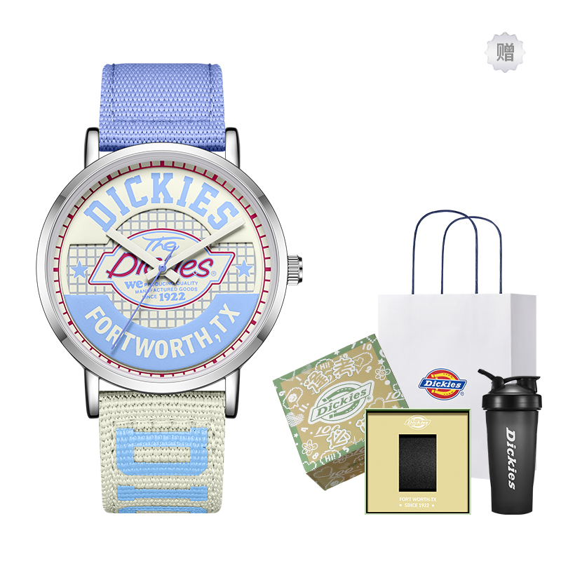 

Dickies Часы Wrist Watch Quartz Movement Nylon Strap Pink Watch Dial Women's Watch Classic Box, [Pass Every Exam, Box Limited Edition]CL-541V2-72SY