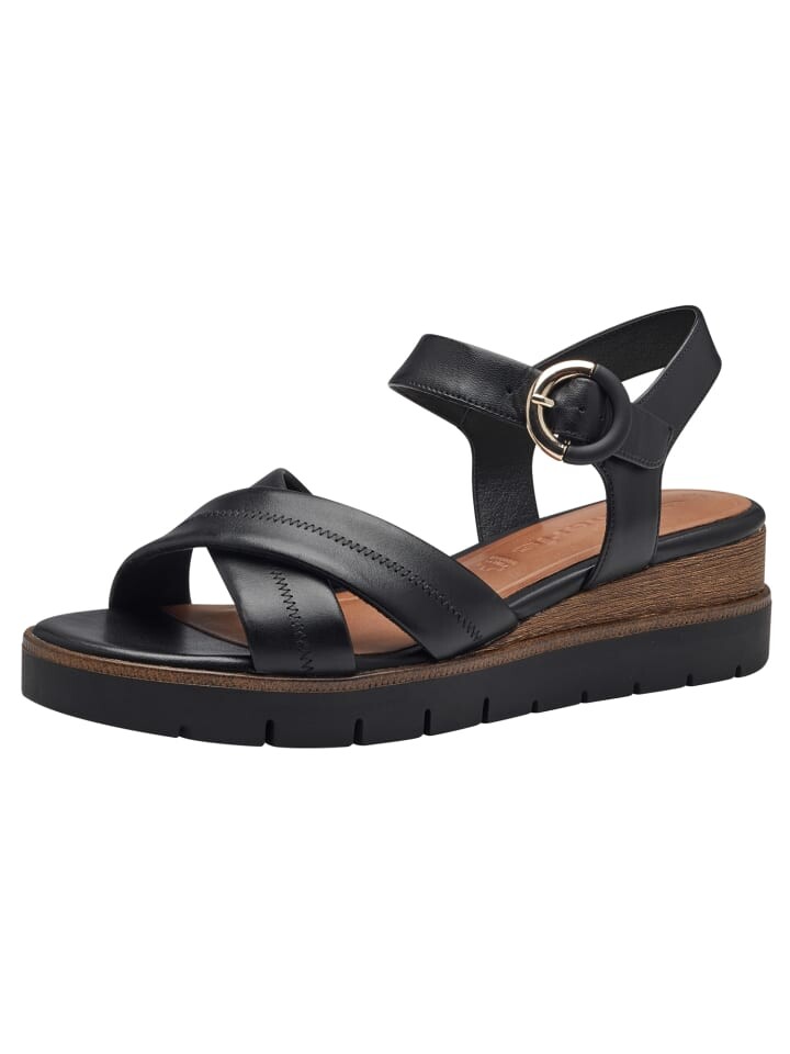 Сандалии на плоской подошве Tamaris Sandalette, цвет black leather