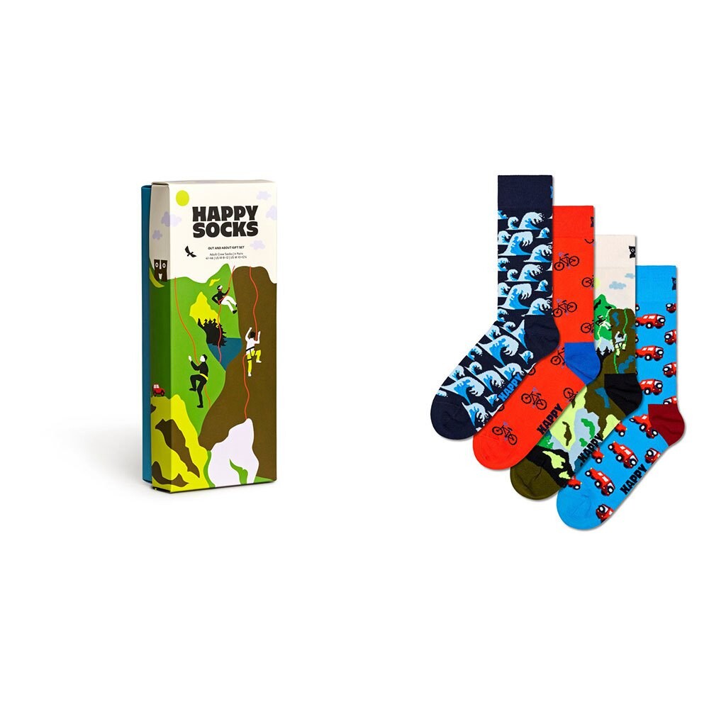 

Носки Happy Out And Abouts Gift Set Half long 4 шт, разноцветный