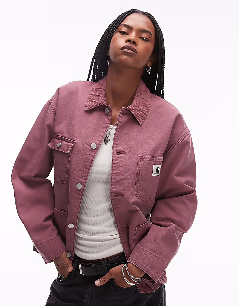 

Куртка Carhartt WIP OG Michigan в выцветшем розовом цвете
