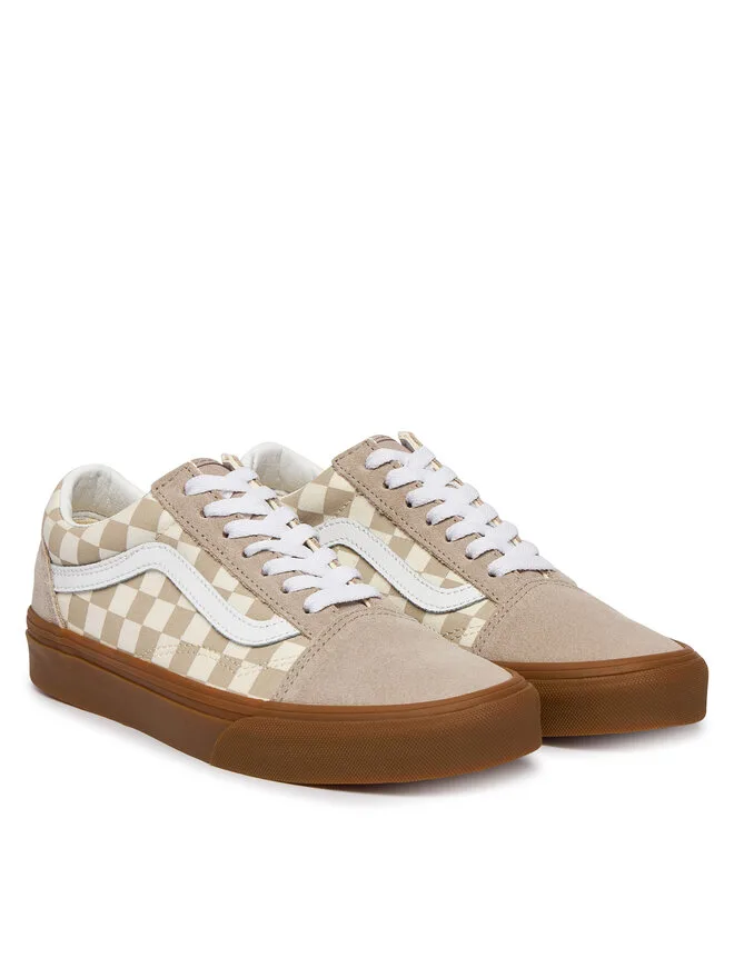 Vans Кроссовки Old Skool VN000D2VH2B1 из бежевой ткани — фото 2