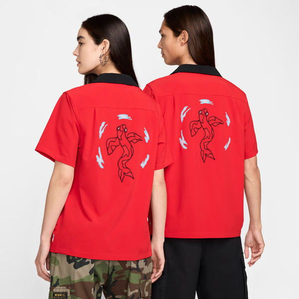 Рубашка sb с коротким рукавом и пуговицами рубашка-котелок Nike, красный — фото 2