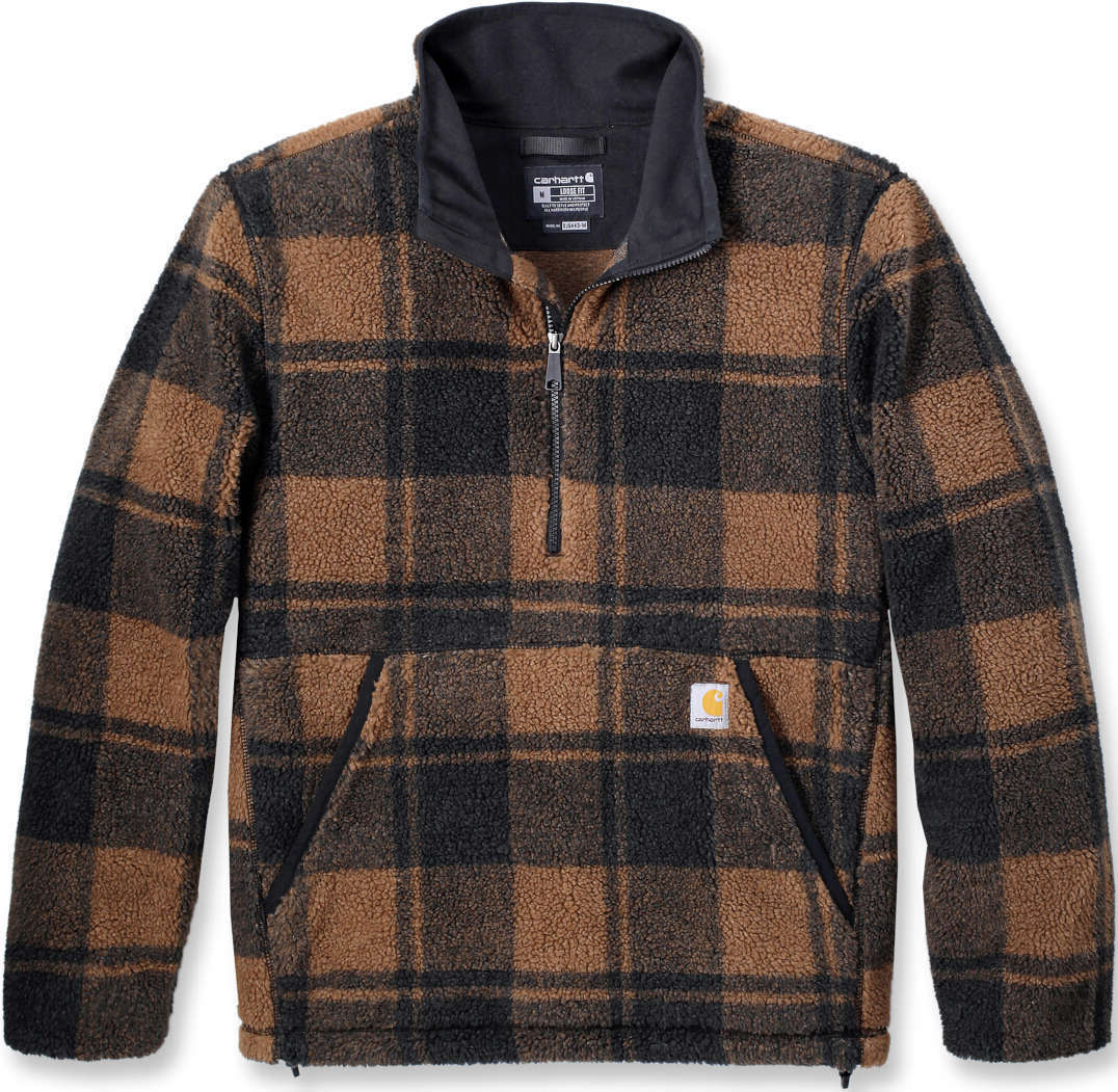 

Толстовка Carhartt Loose Fit Fleece Sweatshirt, цвет Brown/Black