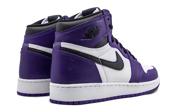 Кроссовки 1 ретро высокие og Air Jordan, фиолетовый — фото 4
