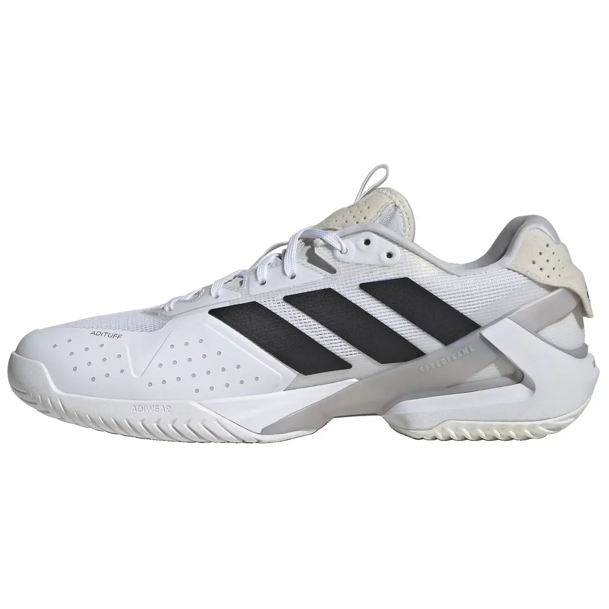Adidas ADIZERO UBERSONIC 5 Мужские теннисные туфли, белый/черный — фото 3