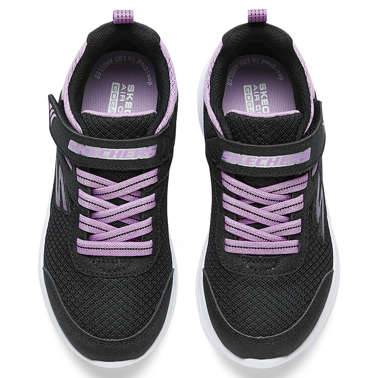 Детские кроссовки Go Run 400 V2 GS Low-top черные/фиолетовые Skechers — фото 4