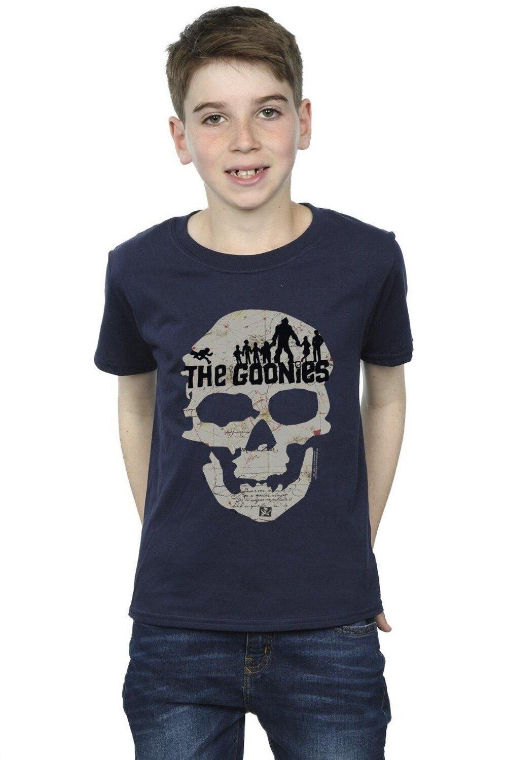 

Футболка с изображением черепа The Goonies, темно-синий