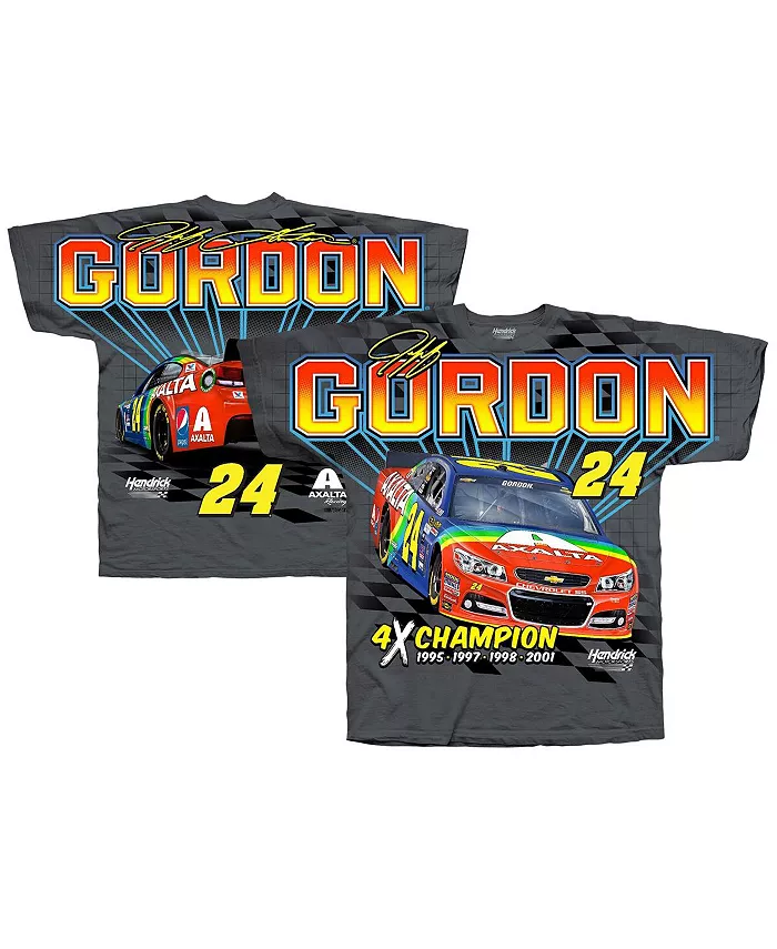 

Мужская футболка Charcoal Jeff Gordon Four-Time Champion Axalta Legend Hendrick Motorsports Team Collection