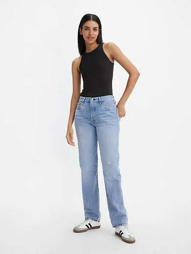 

501 женские джинсы оригинального кроя на растительной основе Levi's, цвет Indigo Botanics - Light Wash