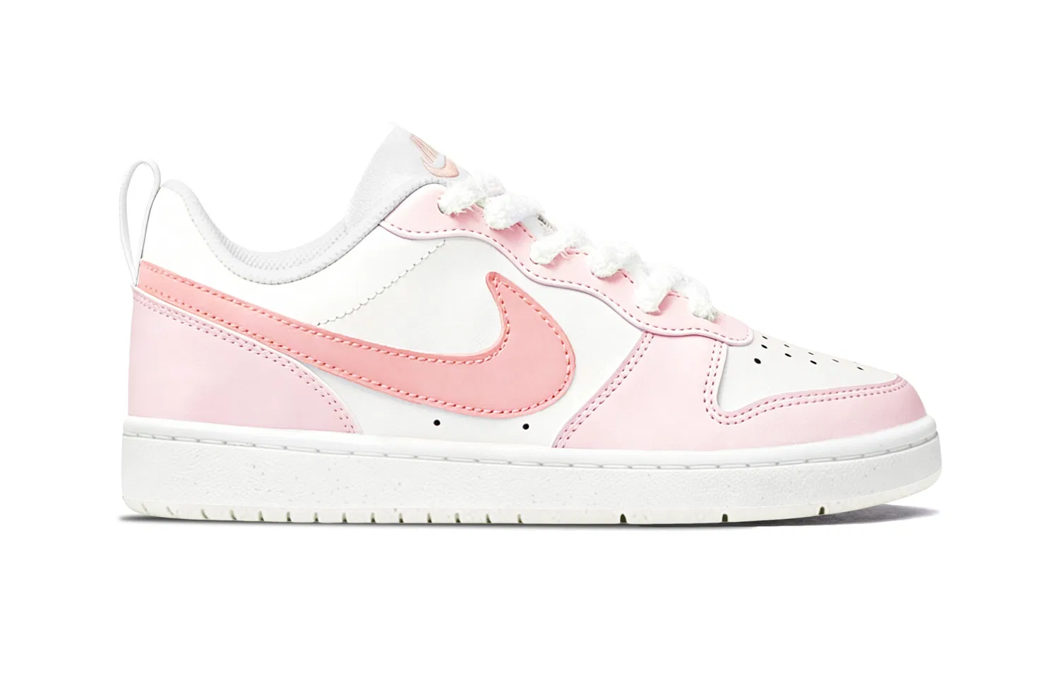 Кроссовки для скейтбординга Nike Court Borough Kids Pink White — фото 3