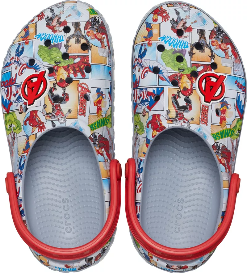 

Детские сабо Crocs Avengers Off Court, цвет Blue Grey