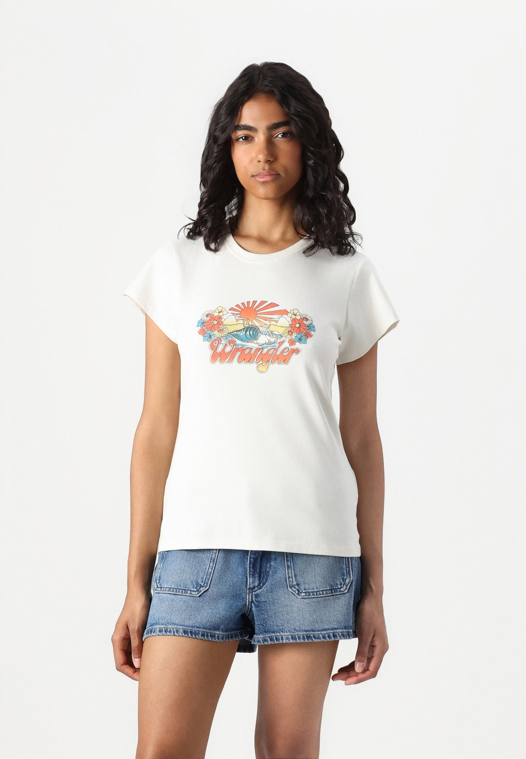 

Футболка с принтом SHRUNKEN BAND TEE Wrangler, белый