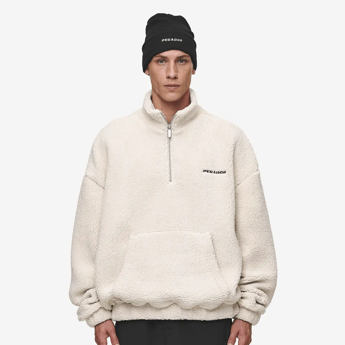 

Свитер Pegador Puka Teddy Half Zip Sweater, бежевый