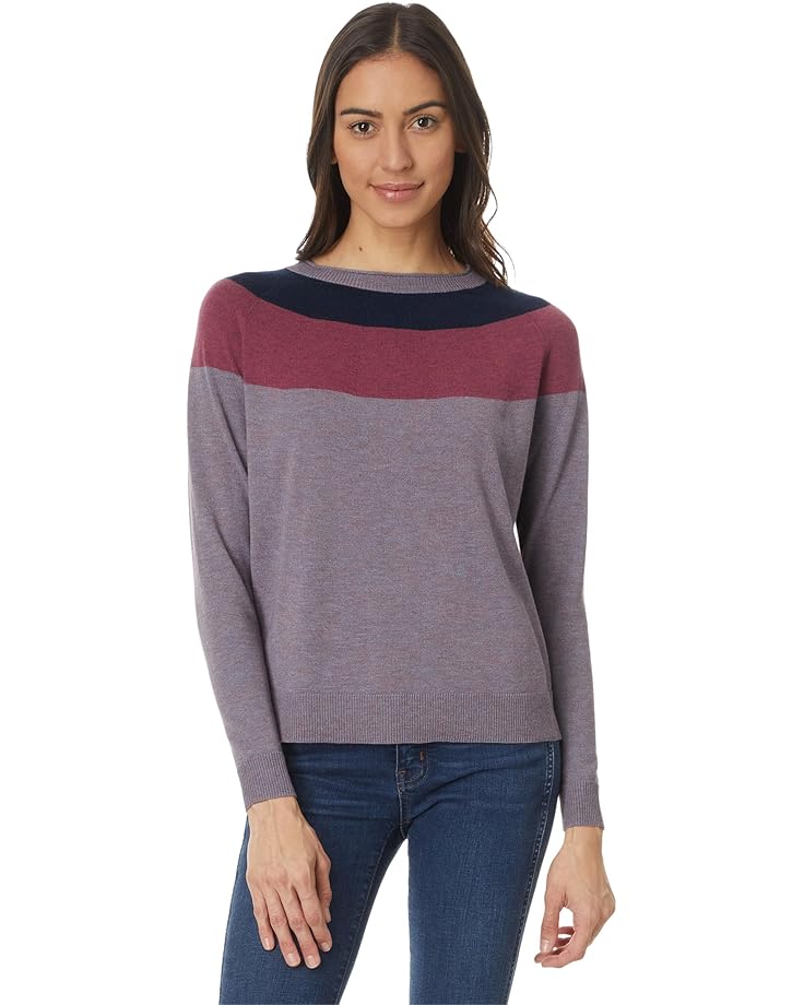 

Свитер Smartwool Edgewood Colorblock Crew Sweater, цвет Chalk Violet Heather