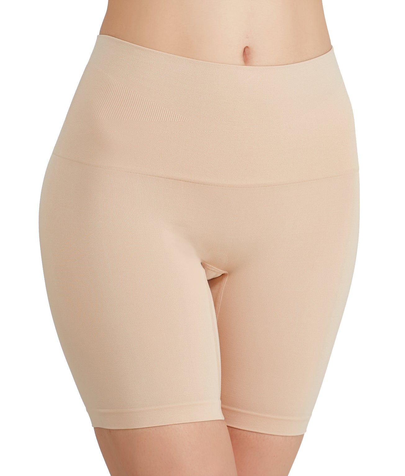 

Maidenform Женские бесшовные утягивающие шорты Ultra Control Thigh Slimmer, цвет latte lift