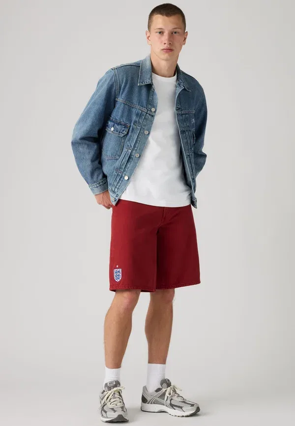 Шорты джинсовые мешковатые Football 478 Levi'S, красный — фото 2