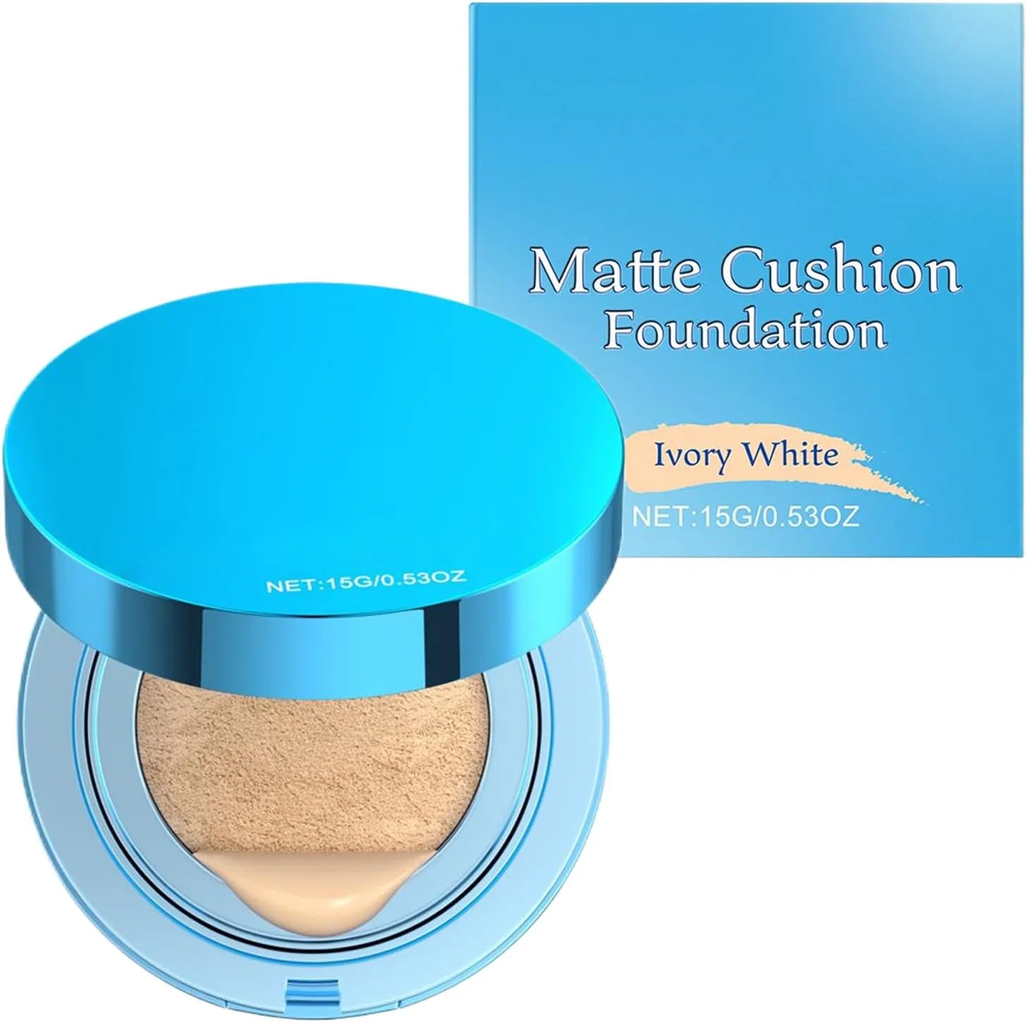 Тональное средство Cushion Foundation водостойкое, No brand, 15 г, цвет слоновой кости