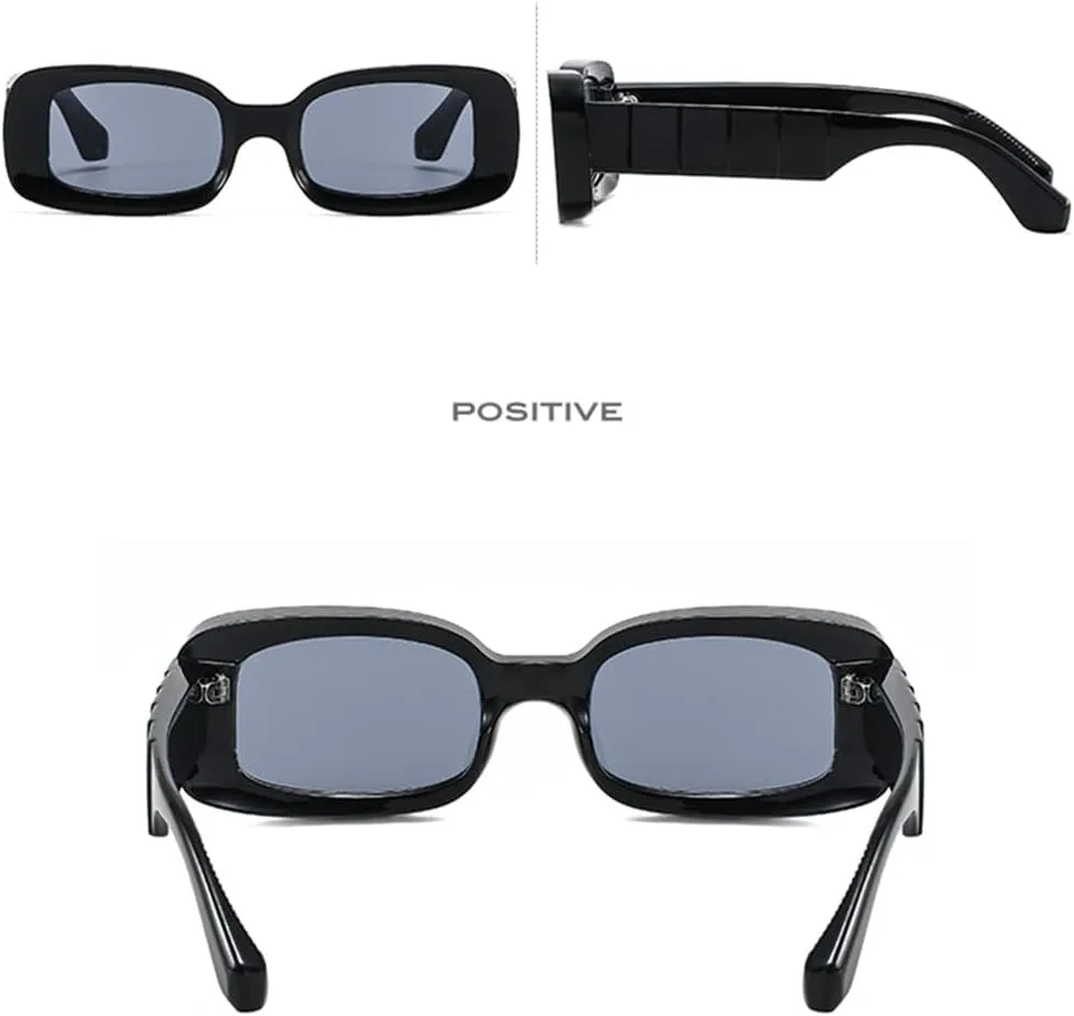 

Солнцезащитные очки прямоугольной формы для женщин и мужчин, винтажные, с декоративными линзами из поликарбоната, оправа, защита от ультрафиолета UV400 HCPIHF, C5