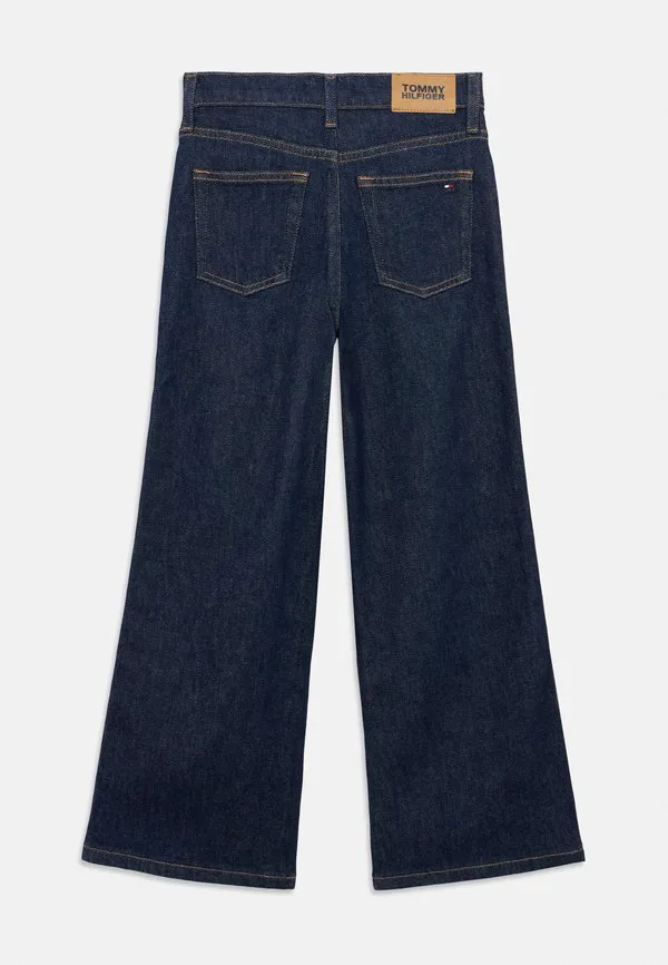 Джинсы с вышивкой флага мейбл, широкие джинсы, прямые джинсы Tommy Hilfiger, Dark Blue Denim — фото 2