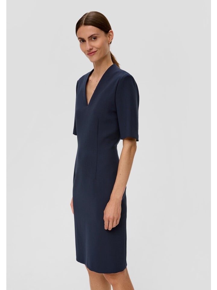

Короткое платье s.Oliver BLACK LABEL Kleid kurz, синий