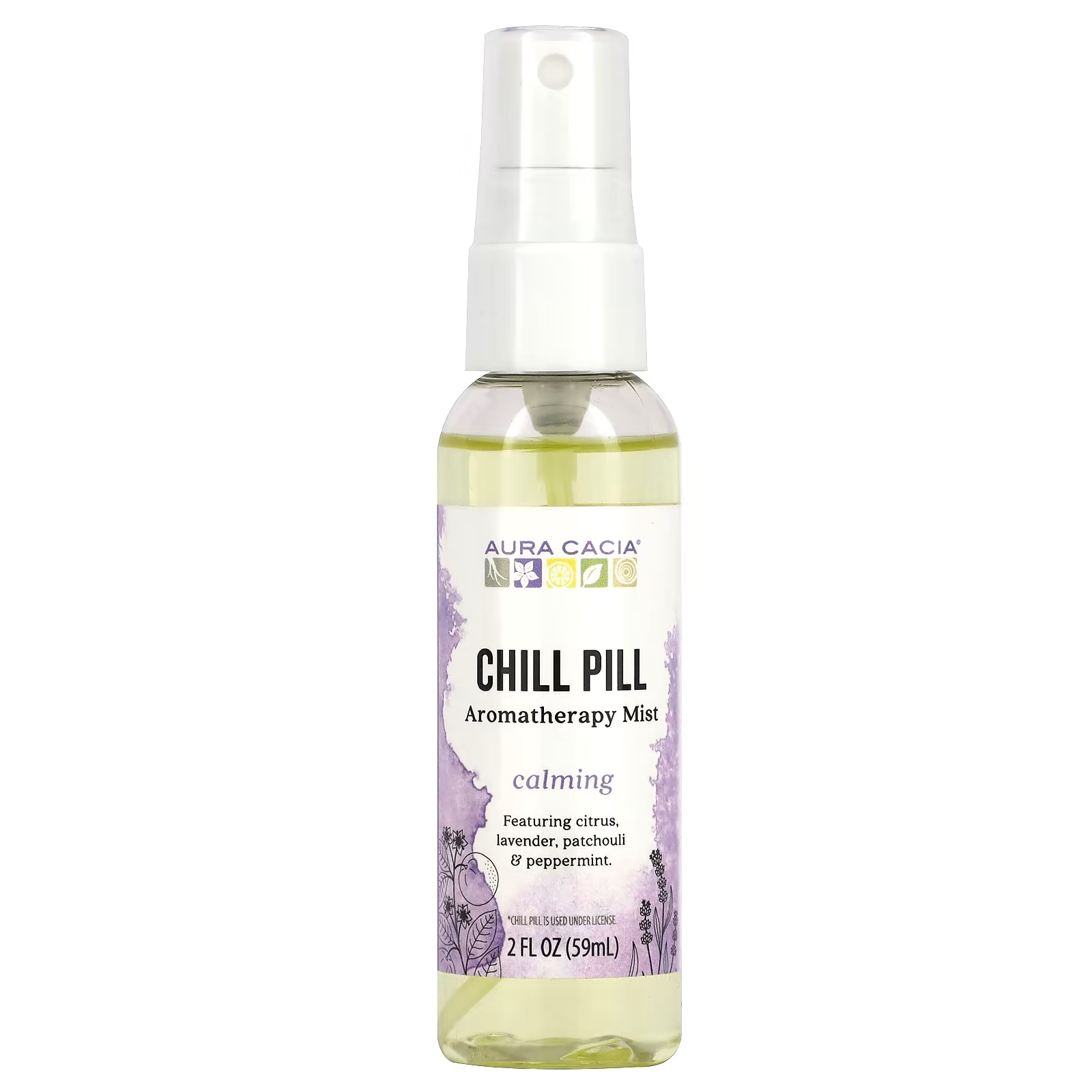 

Спрей-туман ароматерапевтический Aura Cacia Chill Pill успокаивающий, 59 мл