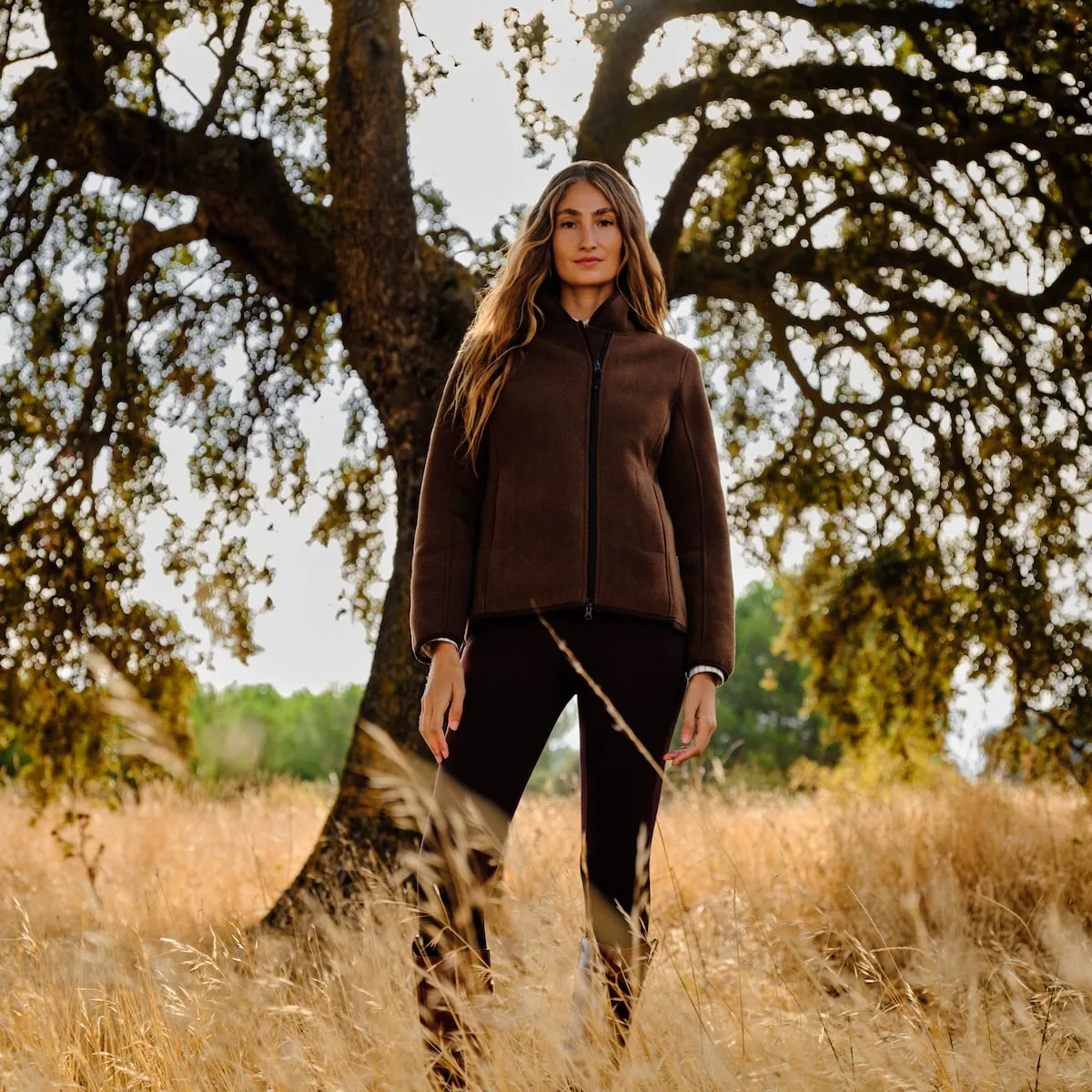 

Женская куртка-флисовая подкладка Verhunt, коричневый