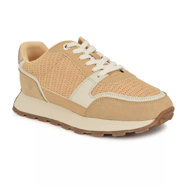 Кроссовки Kalah на каждый день со шнуровкой и круглым носком Nine West, цвет light natural