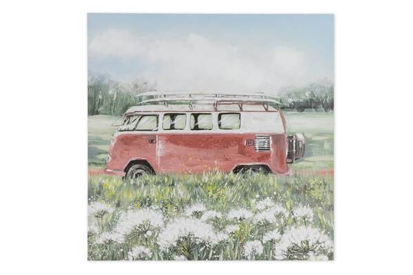 

Картина KUNSTLOFT handgemalt In the Middle of Idyll цвет grün/hellrosa