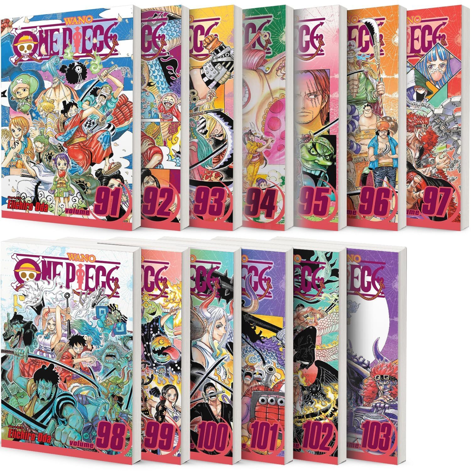 

One Piece Series: Oda Eiichiro Vol 91-103 Collection 13 book set (Viz Media)