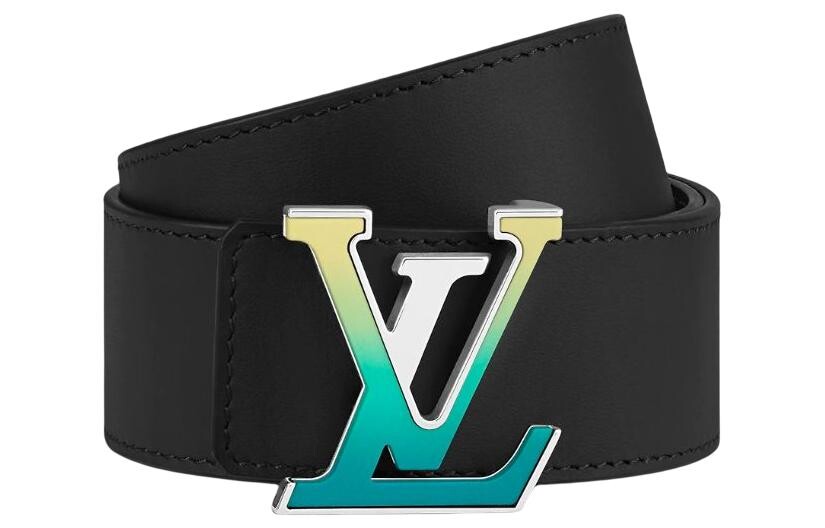 

LOUIS VUITTON Мужской кожаный ремень, Черный
