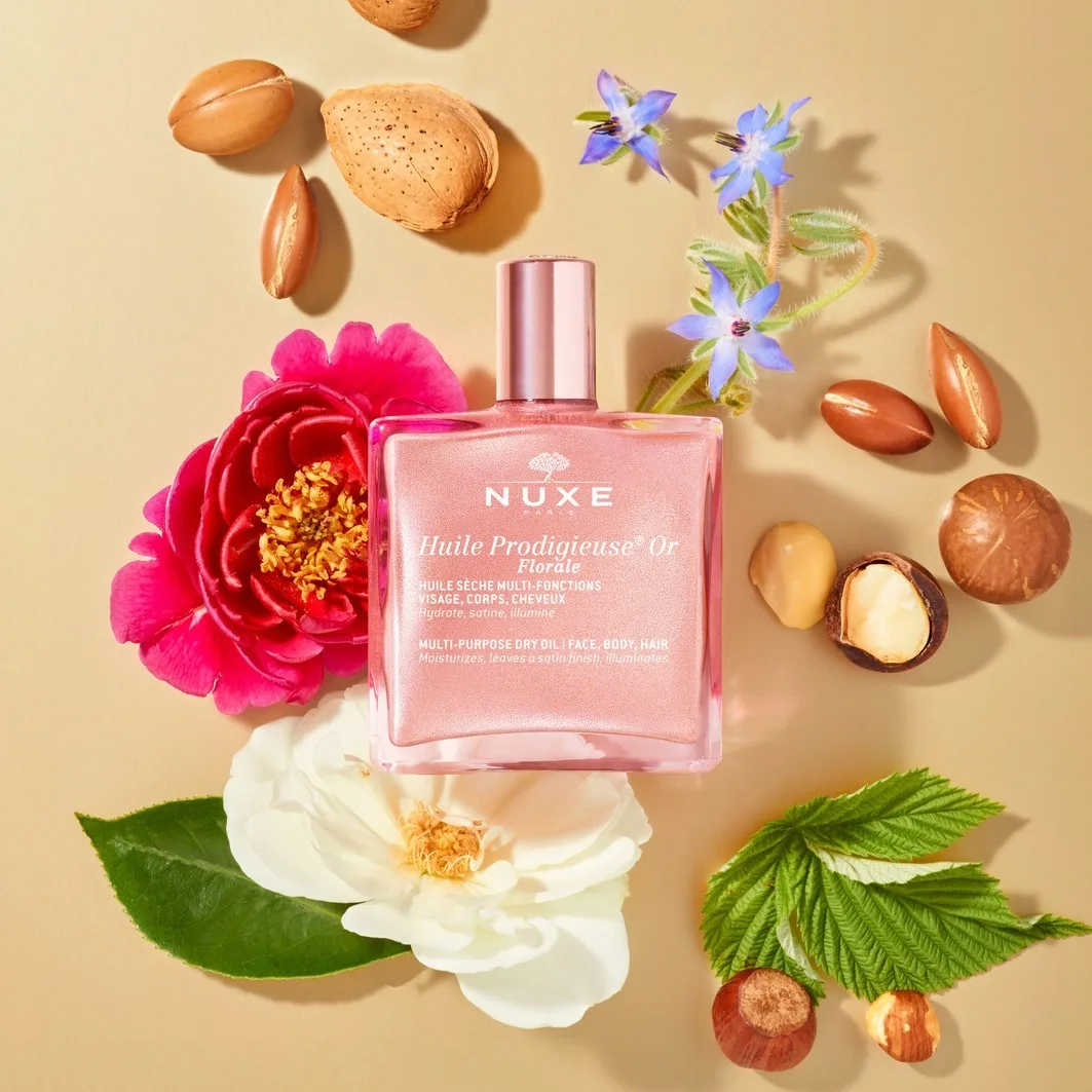 Масло для тела huile prodigieuse или florale roll-on многофункциональное сухое масло увлажняет и придает шелковистый, блестящий вид. Nuxe, 50 мл — фото 3