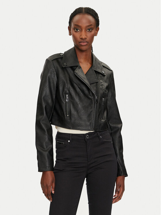 

Куртка из искусственной кожи regular fit 232-GUR Morgan, черный