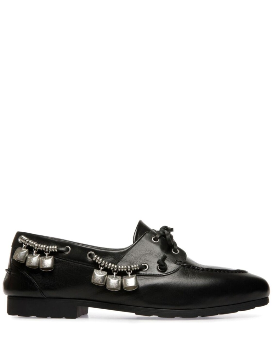 

Мокасины с перьями Bally, черный