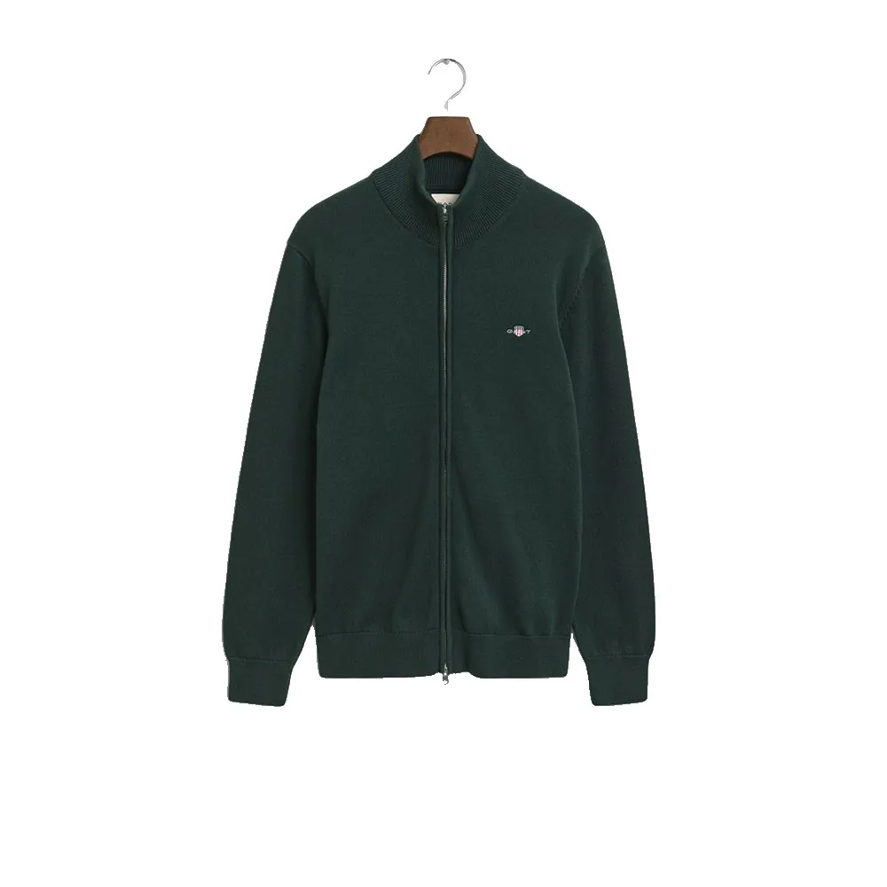 

Свитер Gant Casual full zip, зеленый