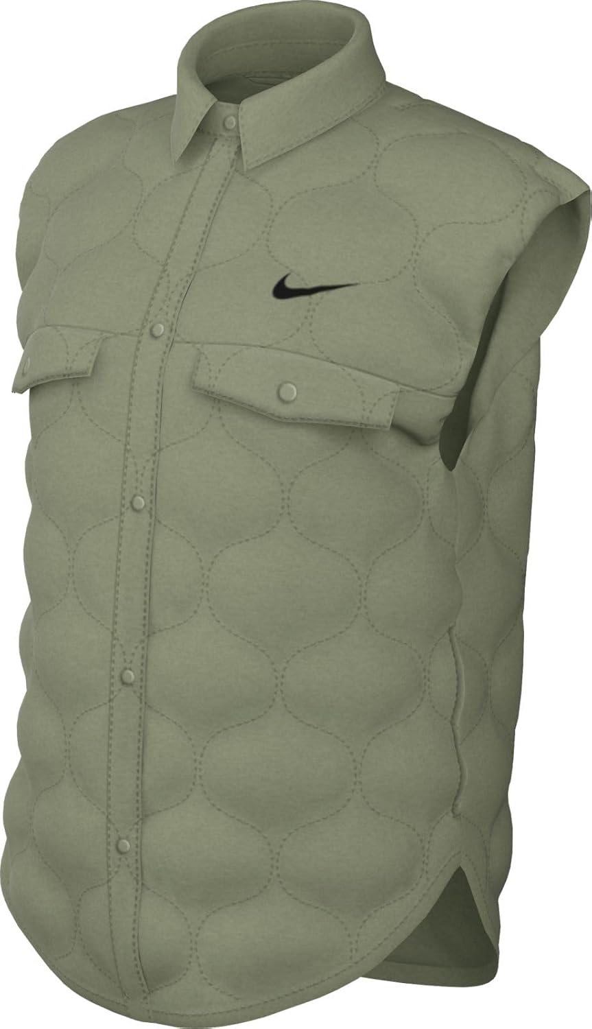 

Nike Женская спортивная куртка-жилет стеганая FB8737-386 нефритово-зеленый/черный размер