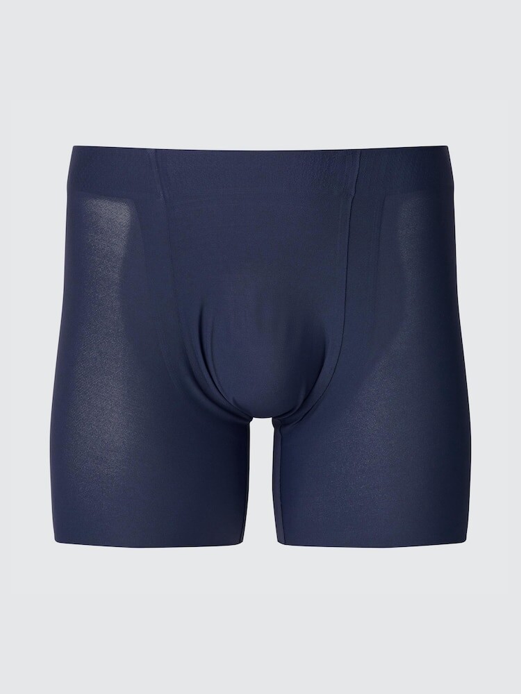 

Бесшовные боксеры из сетки airism Uniqlo, синий