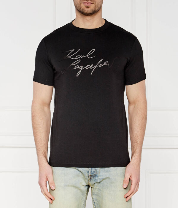 

Футболка Karl Lagerfeld Regular Fit с логотипом, черный