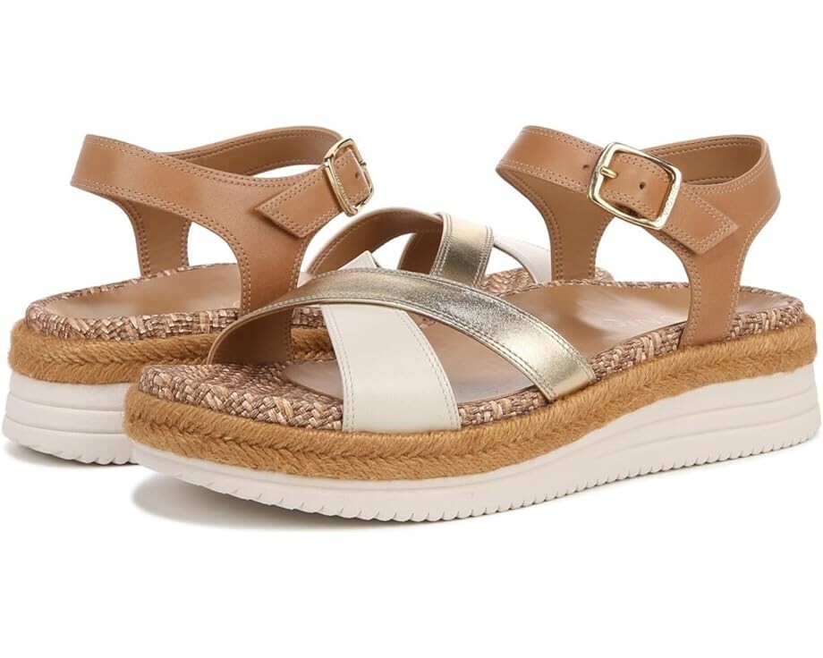 

Сандалии VIONIC Mar Ankle Straps, цвет Camel/Gold Brown Leather