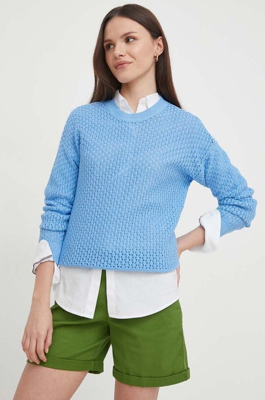 

Хлопковый свитер United Colors of Benetton, синий