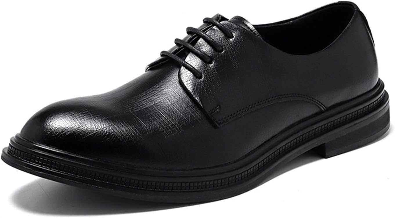 

Мужские классические формальные туфли Удобные деловые туфли для костюма для вечера, униформы, свадьбы и работы Kyoescai, черный