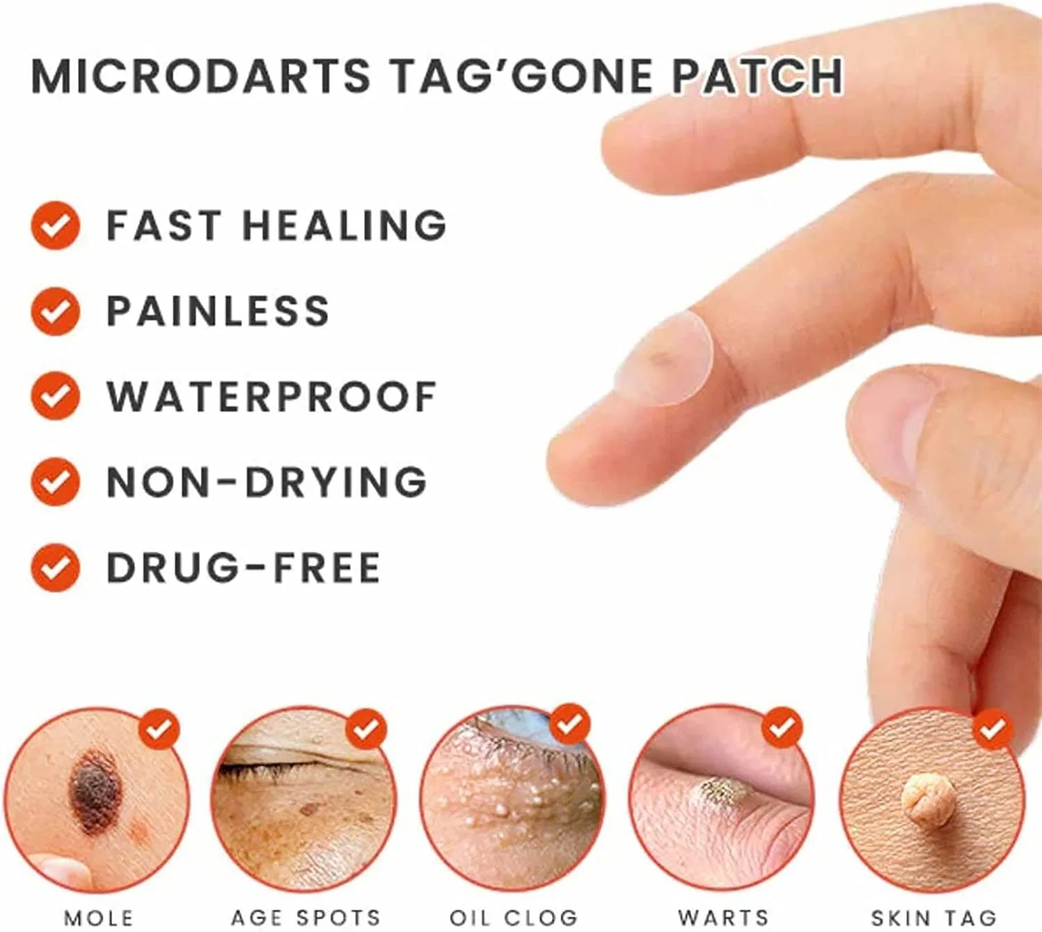 Патчи Blusoms Microdarts Tag'gone для лица и кожи ‎Ashopfun, 1 Box — фото 4