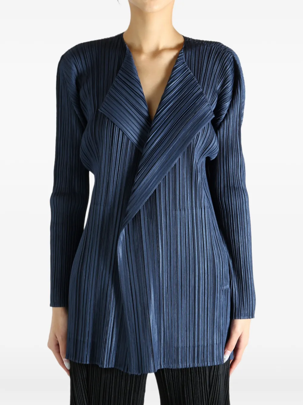 

Плиссированное пальто PP58JA282 Pleats Please Issey Miyake, синий
