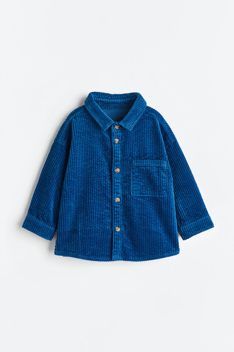 

Вельветовая рубашка H&M, синий