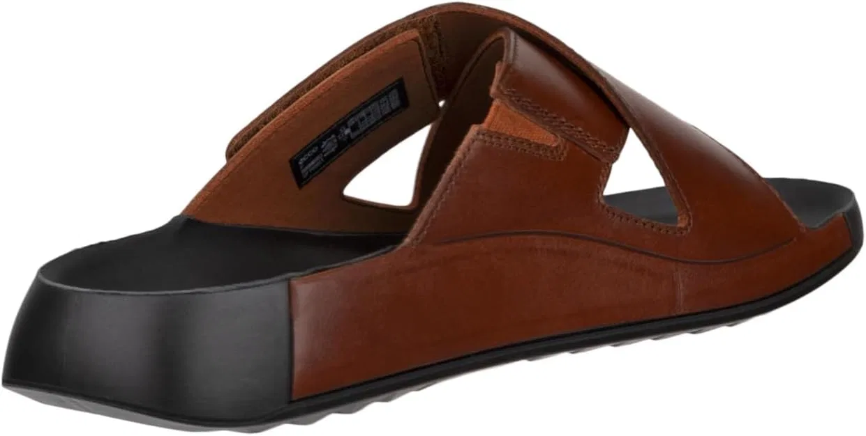 Мужские сандалии ECCO Cozmo Two Band Cross Slide, Cognac — фото 3