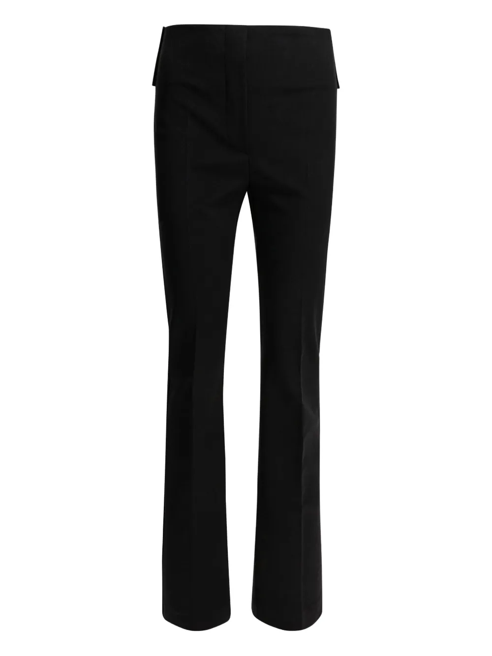 

Расклешенные брюки с кожаной отделкой MAX MARA, черный
