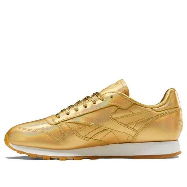 

Кроссовки classic leather mu 'gold metallic' Reebok, золотой