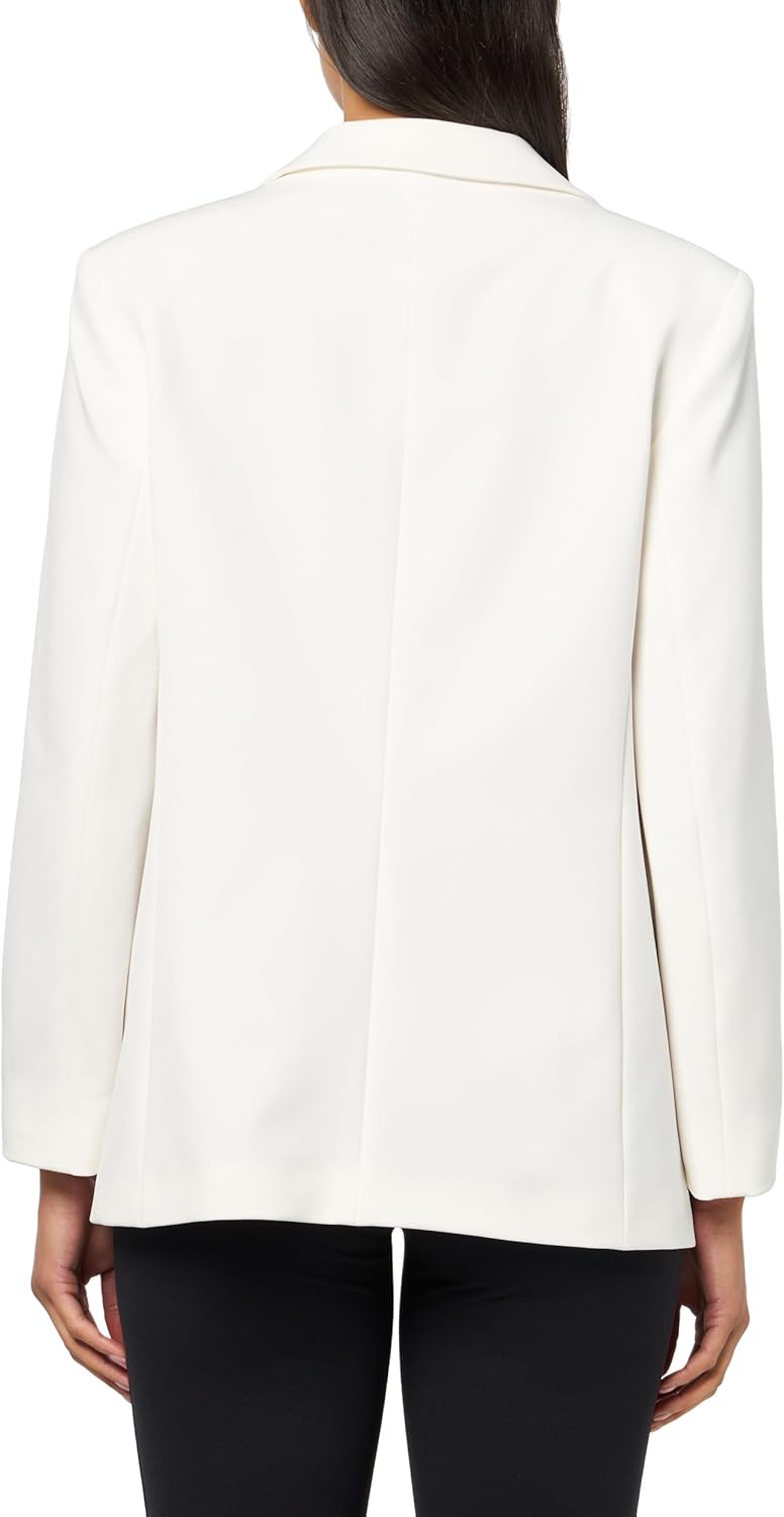 BOSS Женский приталенный однобортный пиджак Jabla Essential, Soft Cream — фото 2