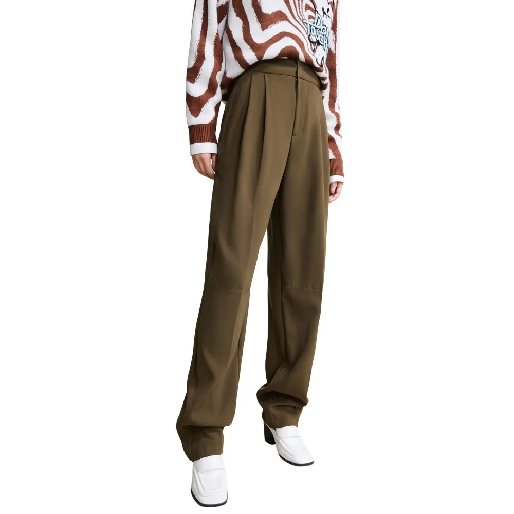 

Брюки с высокой талией Lily Skinny Fit Casual, коричневый